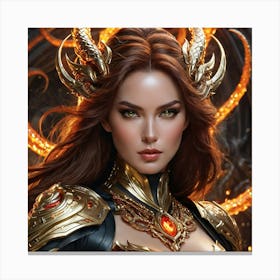 Demon Girlhhj 1 Canvas Print