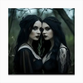 Gothic Women 5 Canvas Print