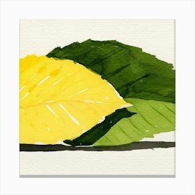 Lemon Leaf Canvas Print