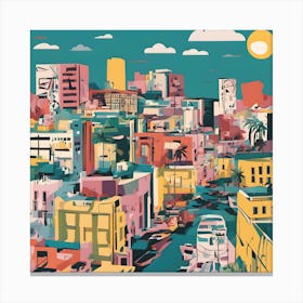 Cityscape Skyline Canvas Print
