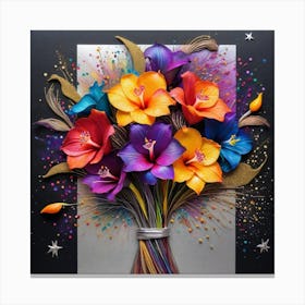 Bouquet Of Flowers Canvas Print