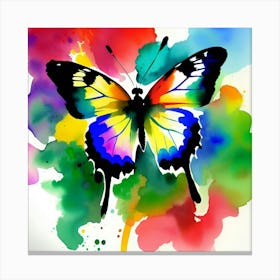 Butterfly Watercolor Painting 2 Canvas Print