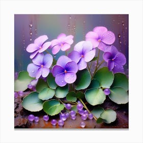 Violets 20 Canvas Print