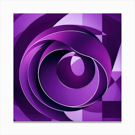 Abstract Purple Swirl 1 Canvas Print