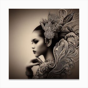 Asian Woman 1 Canvas Print