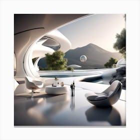 Futuristic House Canvas Print