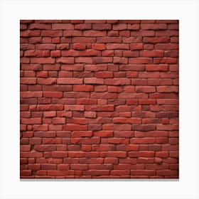 Red Brick Wall 3 Canvas Print