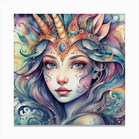 Unicorn Girl Canvas Print