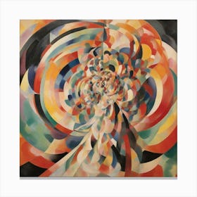 Orphism, abstract compositions Canvas Print