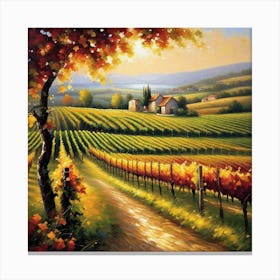 Tuscan Vineyard 1 Canvas Print