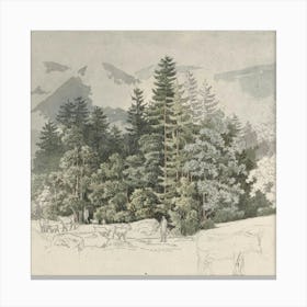 Mountain Scene Canvas Print