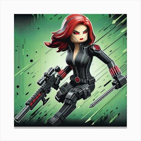 Black Widow 1 Canvas Print