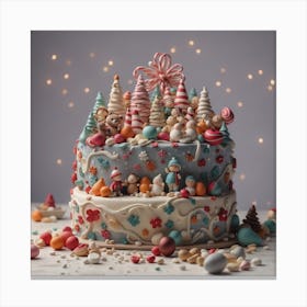 Christmas Cake 1 Canvas Print