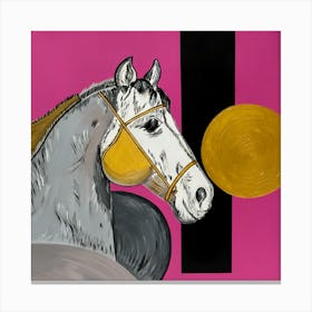 Horse with abstraction Canvas Print