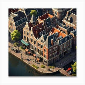 City In The Netherlands Canvas Print