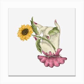 Sunflower art Canvas Print