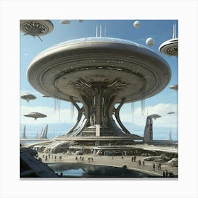 Futuristic City 2 Canvas Print