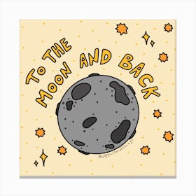 To The Moon And Back Canvas Print