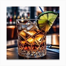 Cocktail On A Bar 5 Canvas Print