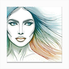 Portrait Of A Woman 20 Canvas Print