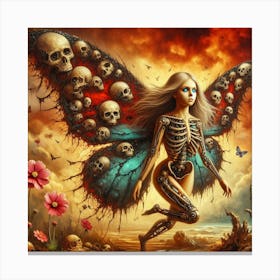 Skeleton Fairy 1 Canvas Print