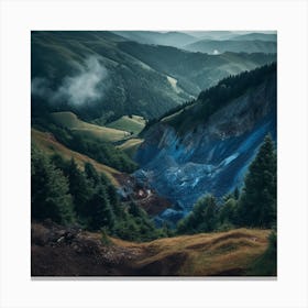 Blue Valley Canvas Print