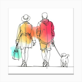 Creative Love And Relationship Illustration 117 Canvas Print