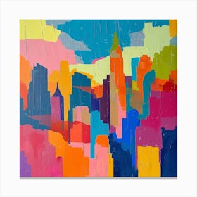 Abstract Travel Collection New York City Usa 2 Canvas Print
