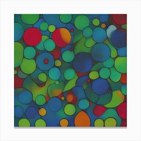 Puddle of colors Canvas Print