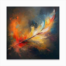 Feather Painting Canvas Print