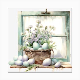 Easter Basket Canvas Print