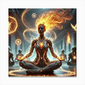 Zora Ashheart Spiritual Guide Scifi Canvas Print