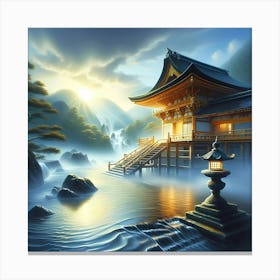 Japanese Temple Canvas Print