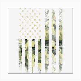 Us Camo Flag Canvas Print