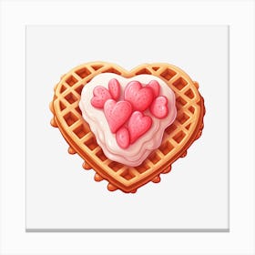 Waffle Heart 1 Canvas Print