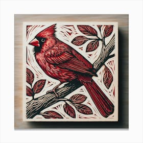 Cardinal Bird 2 Canvas Print