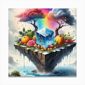 Rainbow Island Canvas Print