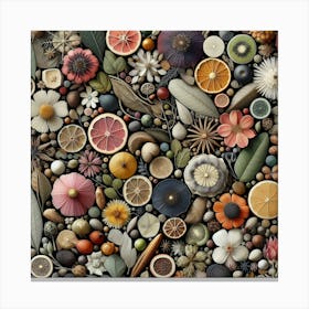 Flowers In The Garden Canvas Print