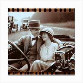 Dating Automotive Style-1928 ~Reimagined 25 Canvas Print