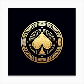 Gold Spade Logo Canvas Print