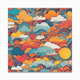 Abstract Clouds Canvas Print