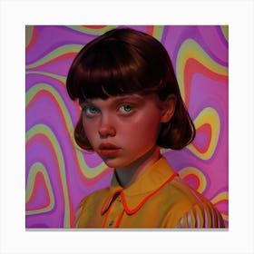 'Psychedelic Girl' Canvas Print