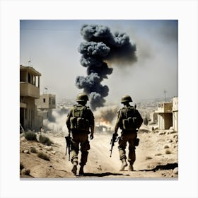 Israeli Soldiers In Syria Canvas Print