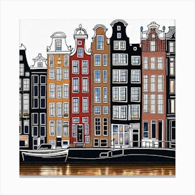 Amsterdam Cityscape 6 Canvas Print