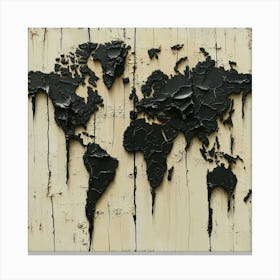 World Map Art 4 Canvas Print