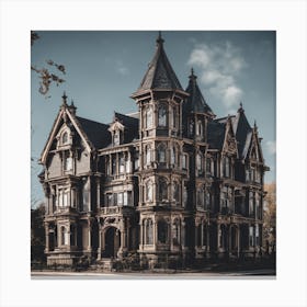 Big Victorian House Canvas Print