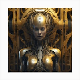 Cyborg Woman 74 Canvas Print