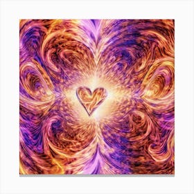 Heart Of Fire Canvas Print