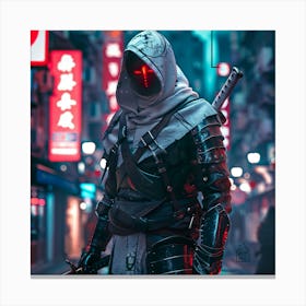 Myeera Knights Templar As A Ninja Cyberpunk Style D71e34b1 74d9 4b9d Bdd3 35778b82759e 1 Canvas Print