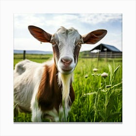 Goat In The Grass 1 Canvas Print